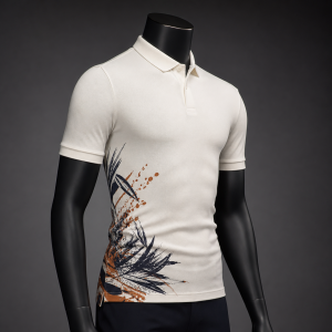 Polo Slim Fit com Estampa Lateral