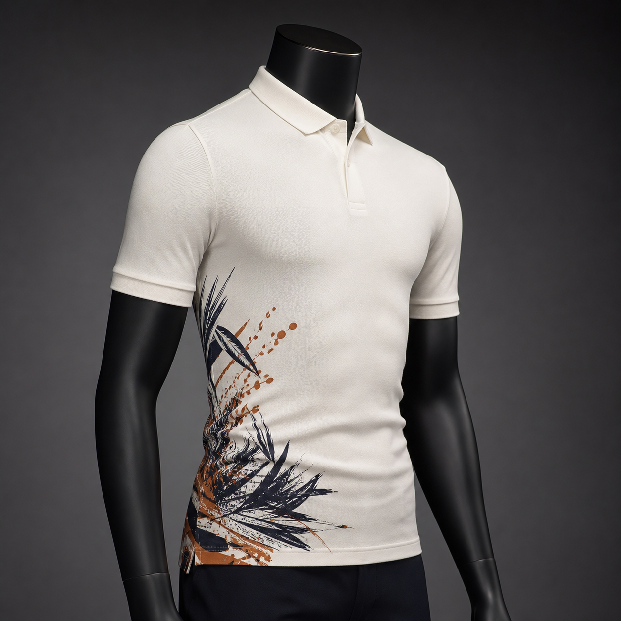 Polo Slim Fit com Estampa Lateral