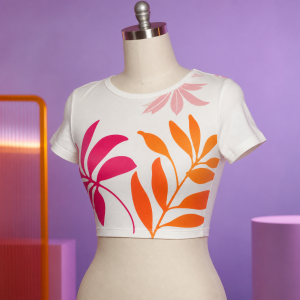 Babylook Cropped Estampada