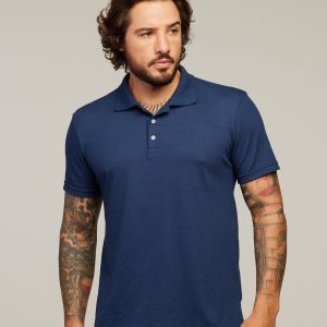 Camisa Polo Azul Marinho - imagem 1