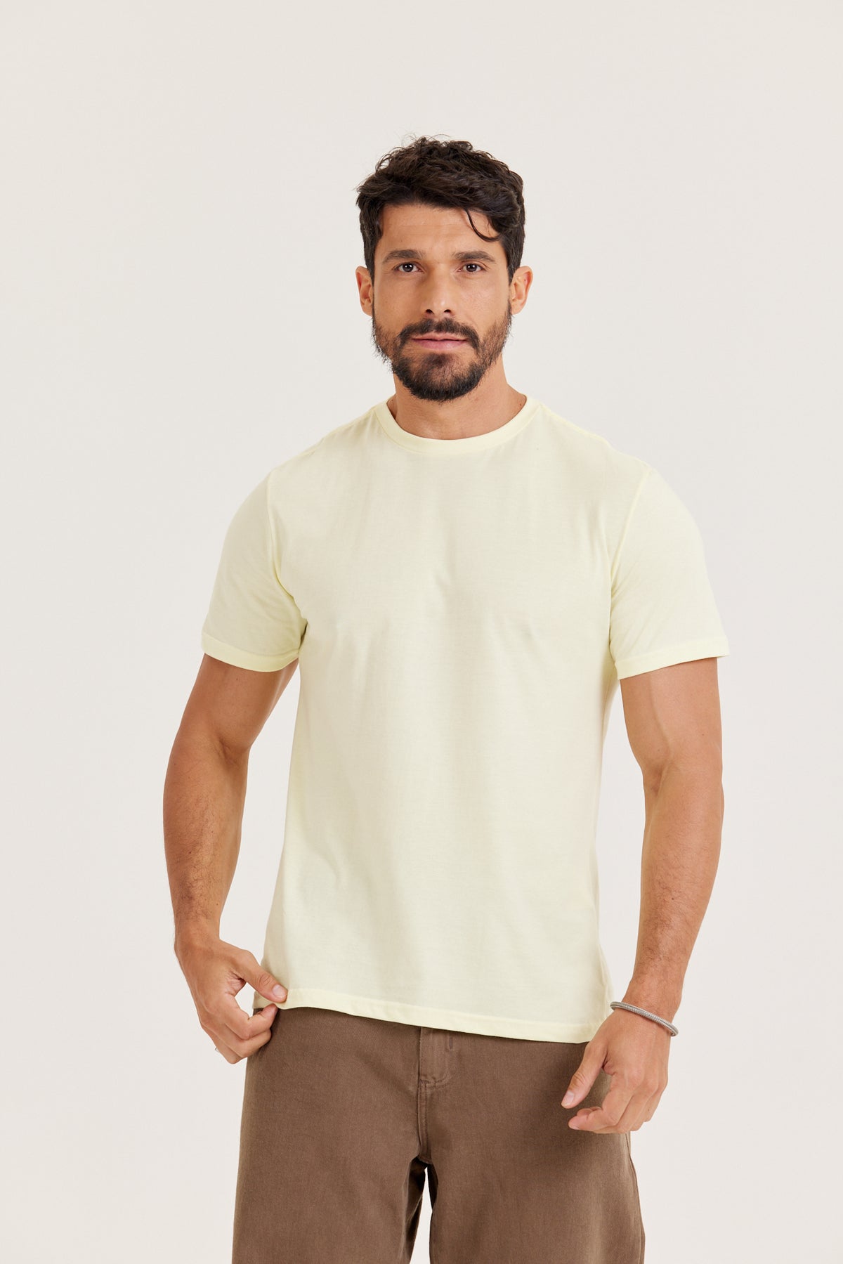 Camiseta Premium - Amarelo-Bebê