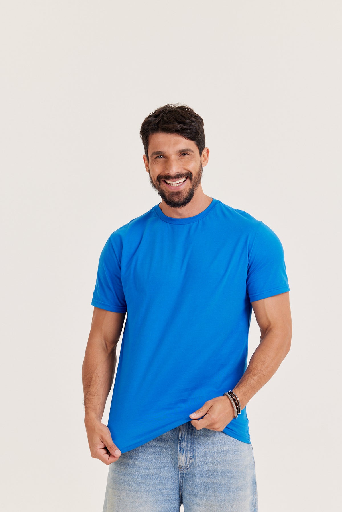 Camiseta Premium - Azul-Royal