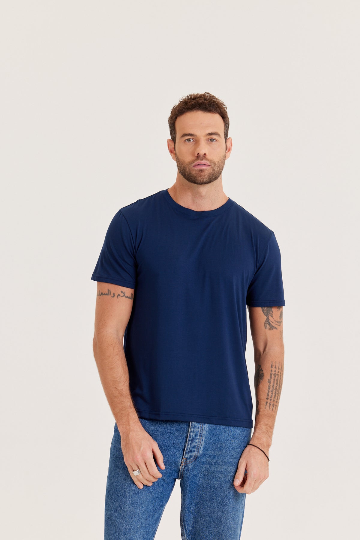 Camiseta Tech Modal - Azul-Marinho