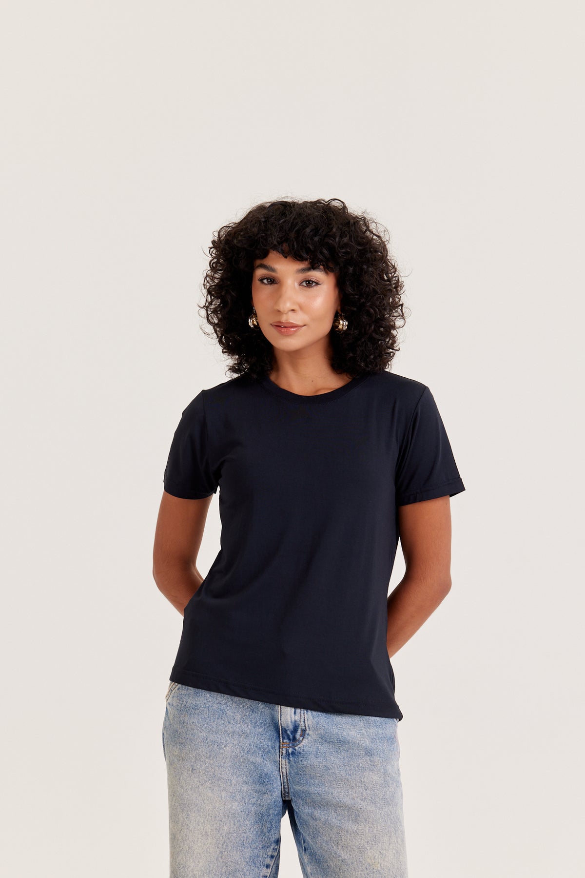 Camiseta Tech Modal Feminina - Preto