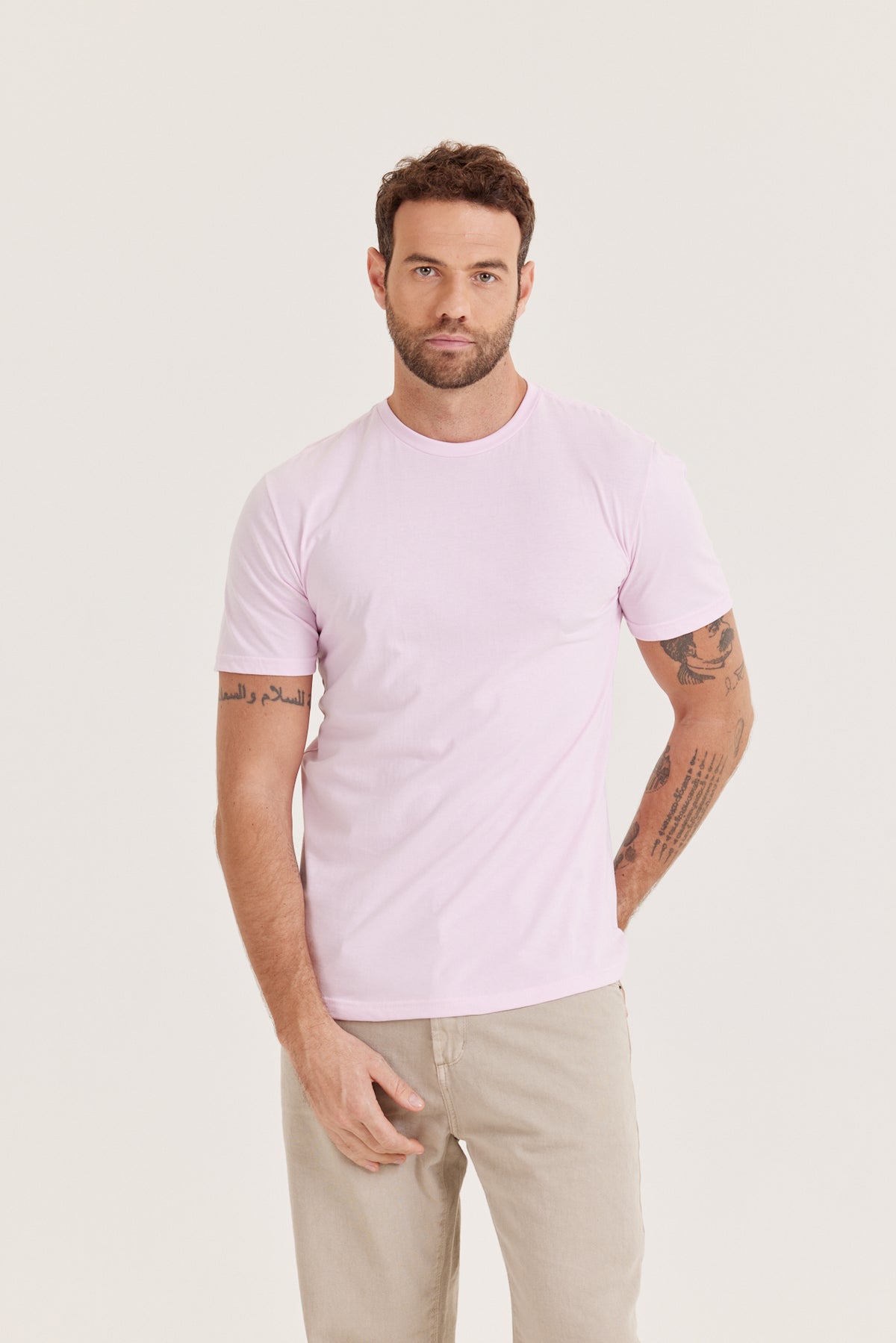 Camiseta Premium - Rosa-Bebê