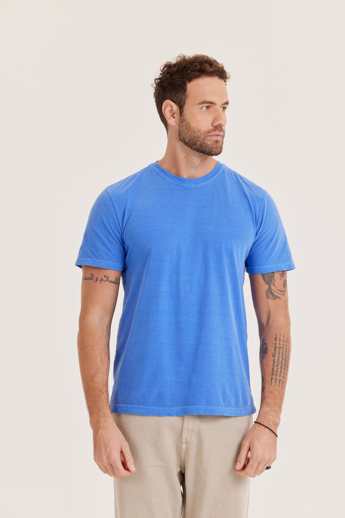 Camiseta Estonada - Azul-Royal