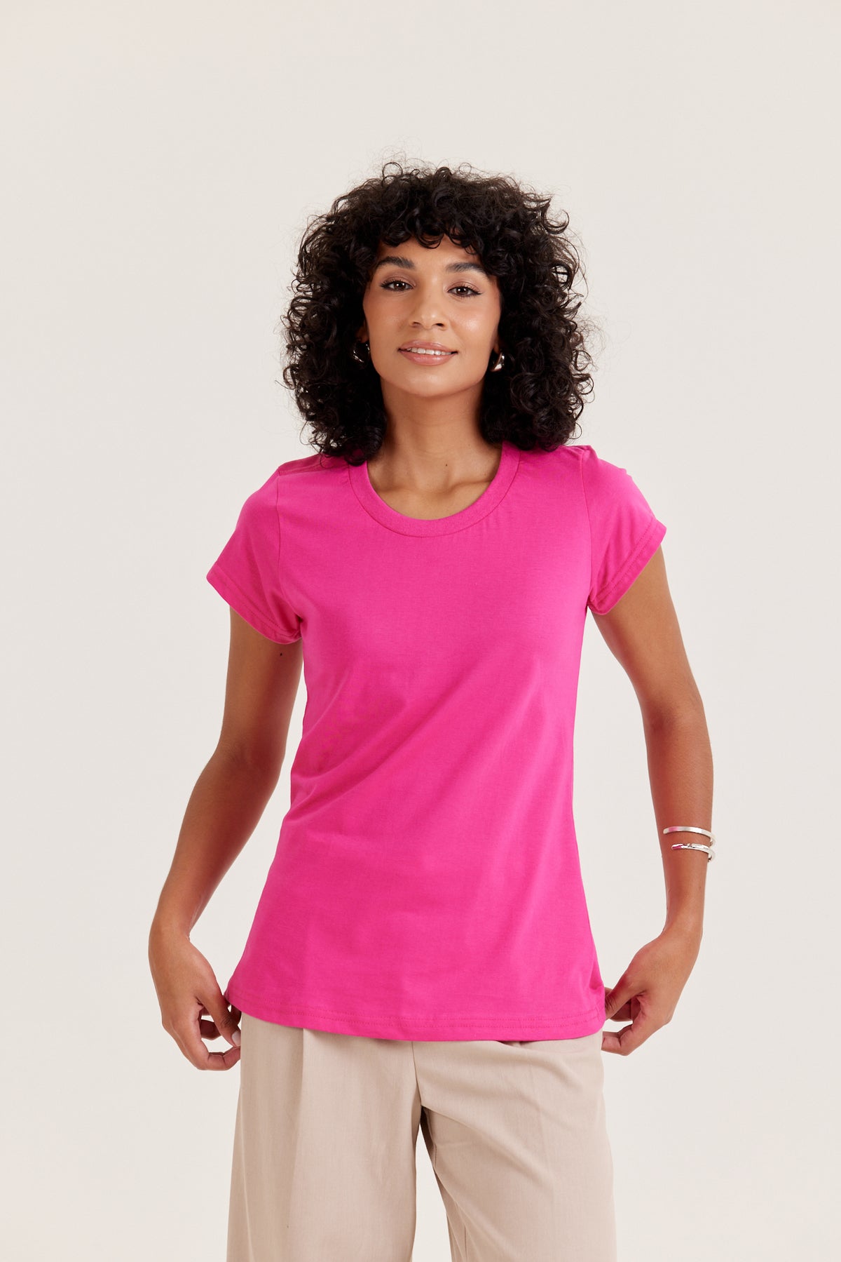 Camiseta Baby Long Premium - Rosa-Pink