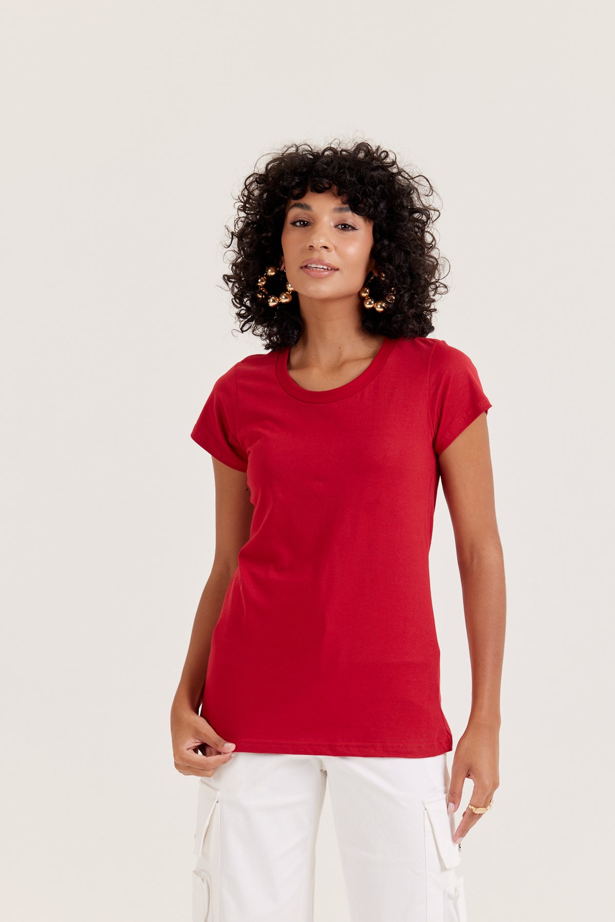 Camiseta Baby Long Premium - Bordo