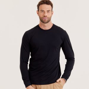 Camiseta Manga Longa Premium - Preto