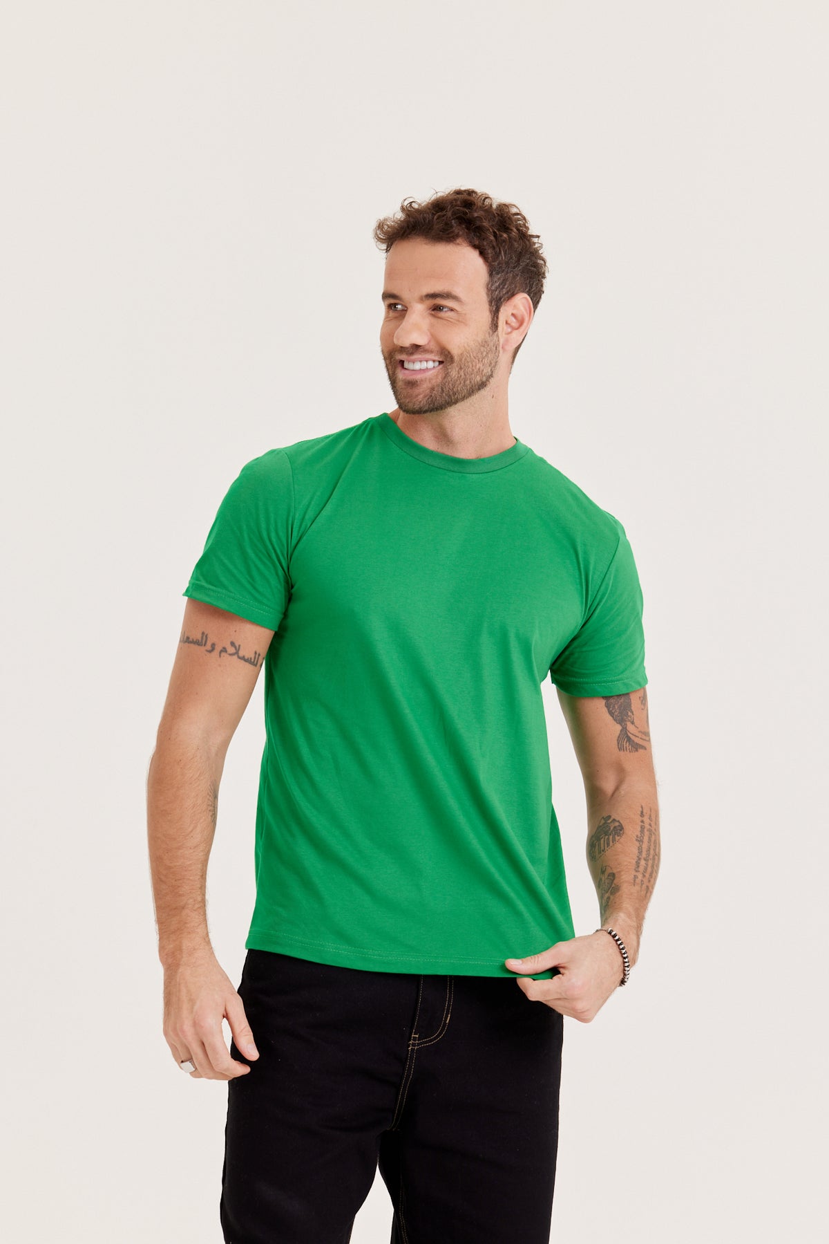 Camiseta Premium - Verde-Bandeira